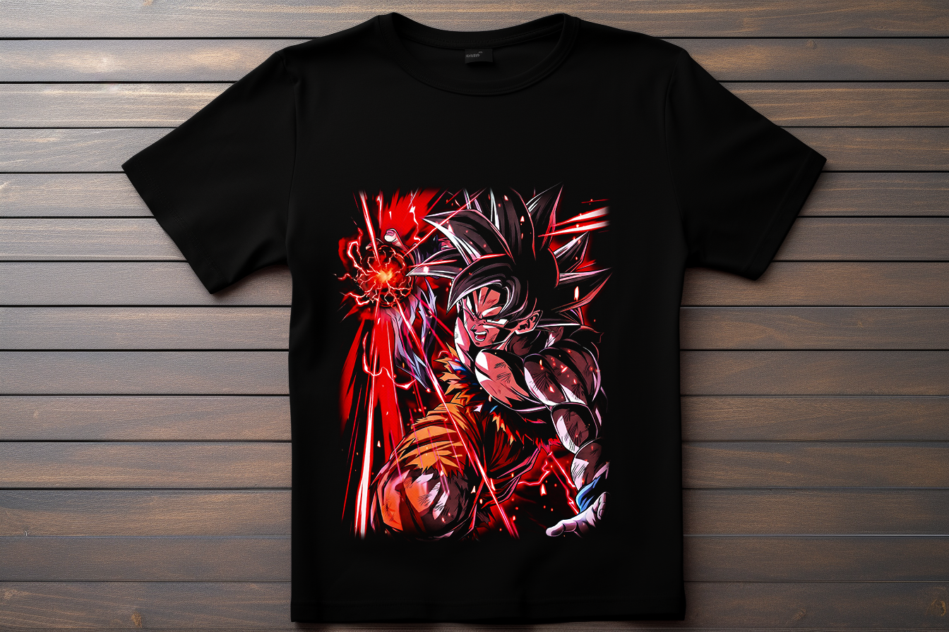 T-shirt Dragon Ball Z - Son Goku Kitsune Print Studio