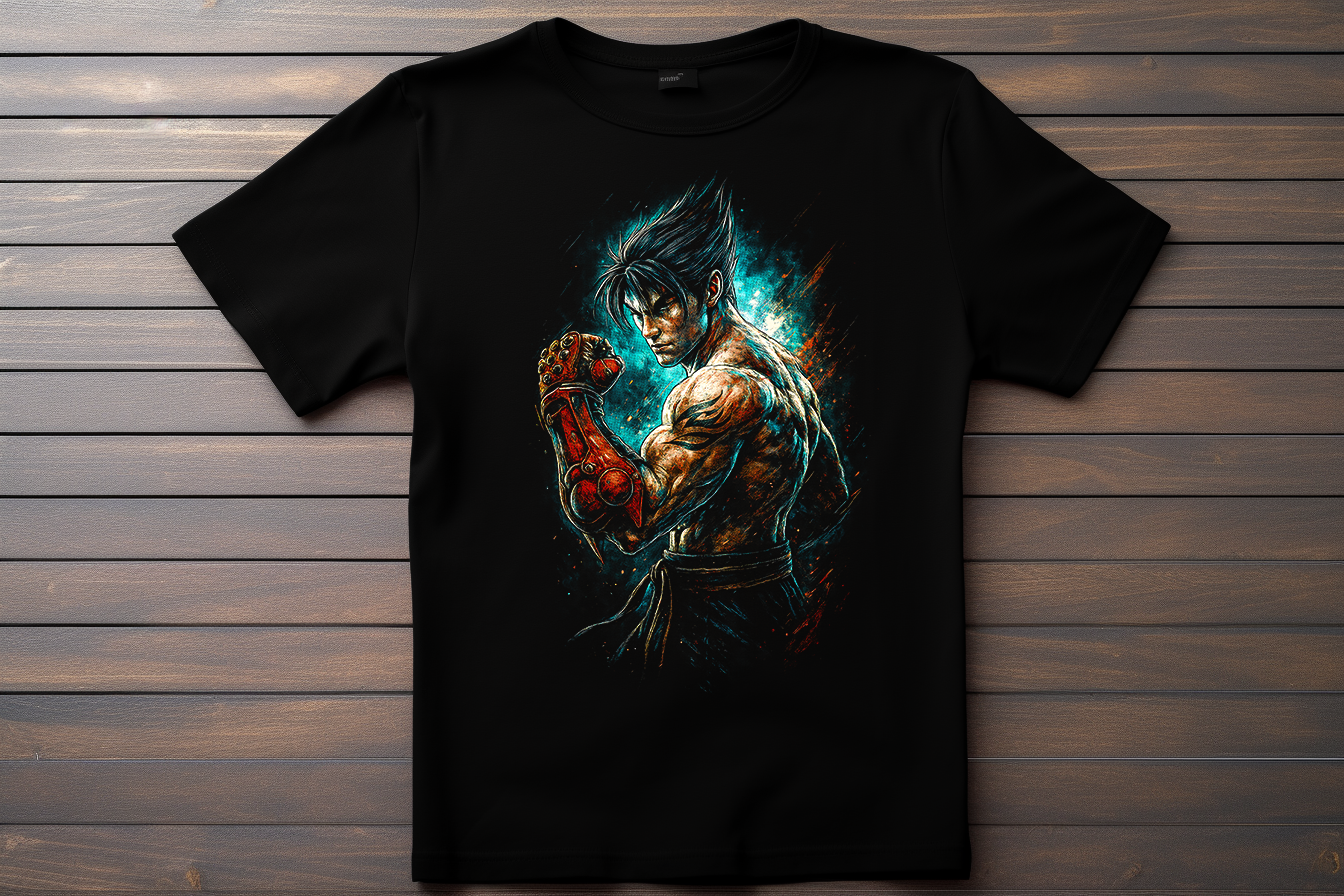 T-shirt Tekken - Jin Kazama Kitsune Print Studio