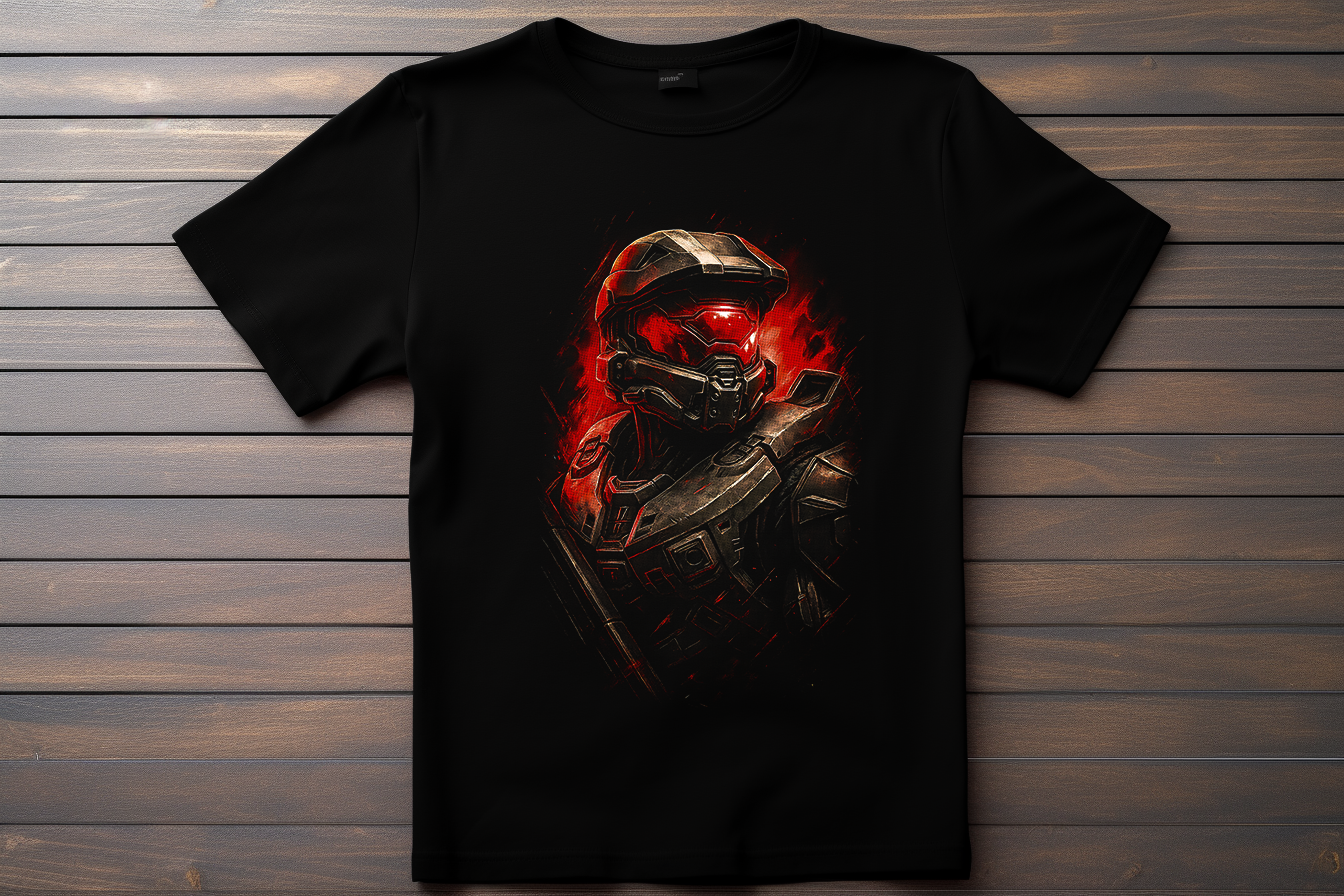 T-shirt Halo - Master Chief Kitsune Print Studio