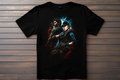 T-shirt Resident Evil - Chris et Jill Kitsune Print Studio
