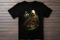 T-shirt Assasin's Creed Black Flag - Edward Kenway Kitsune Print Studio