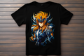 T-shirt Saint Seiya - Hyoga Kitsune Print Studio