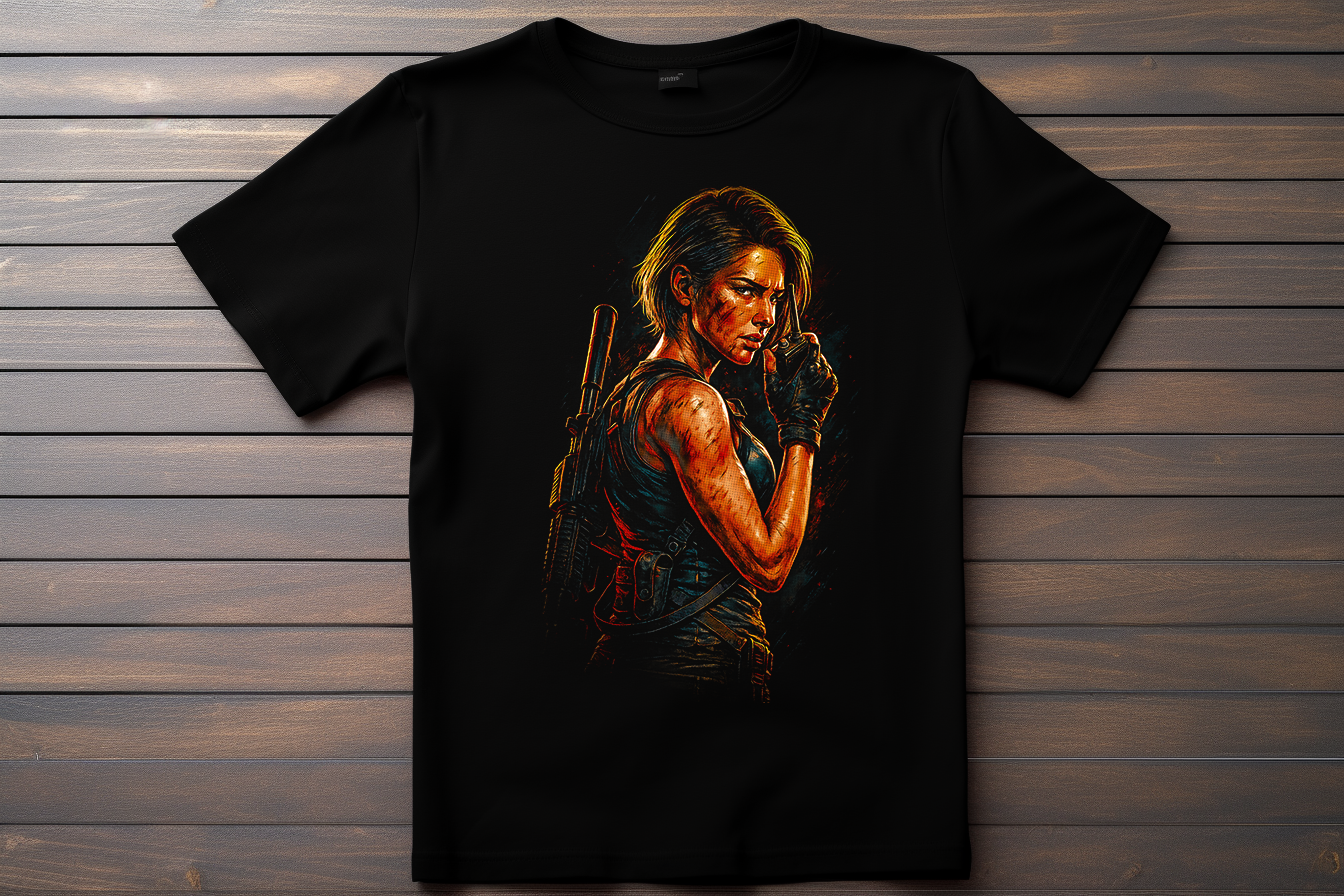 T-shirt Resident Evil - Jill Valentine Kitsune Print Studio