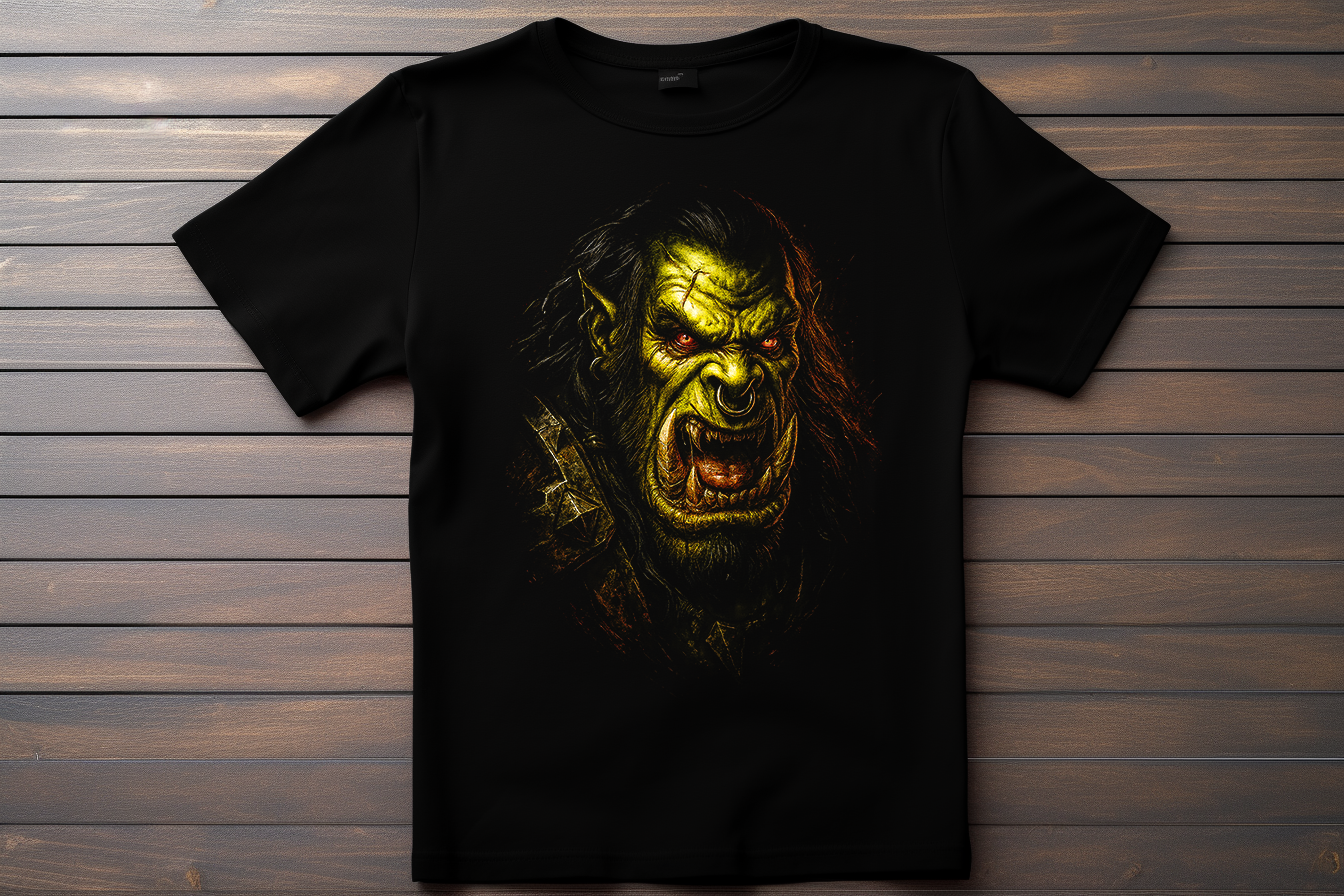 T-shirt World Of Warcraft - Orc Kitsune Print Studio