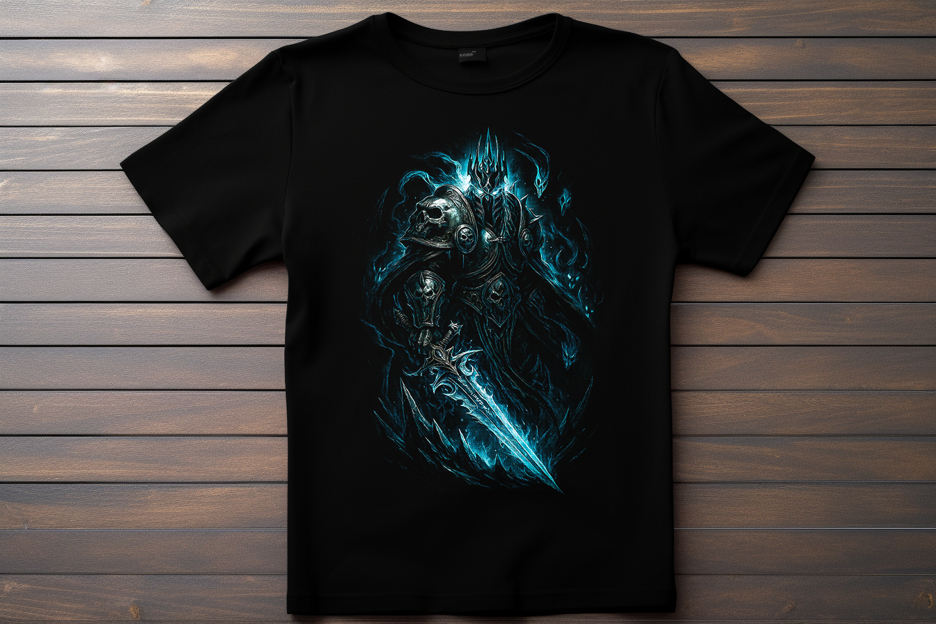 T-shirt World Of Warcraft - Le Roi Liche Kitsune Print Studio