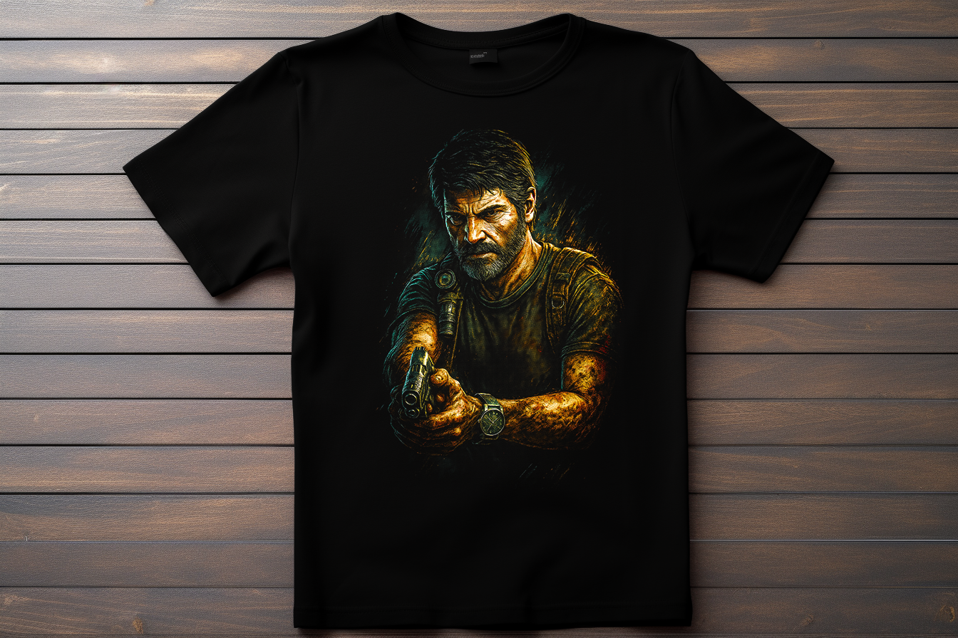 T-shirt The Last Of Us - Joel Kitsune Print Studio