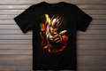 T-shirt Saint Seiya - Ikki Kitsune Print Studio