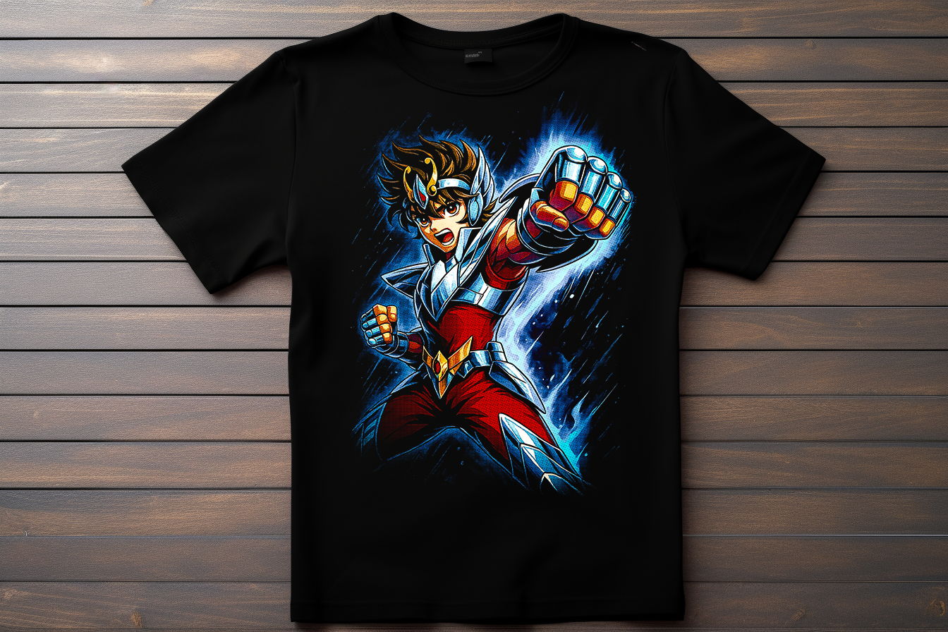 T-shirt Saint Seiya - Seiya Kitsune Print Studio