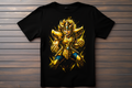 T-shirt Saint Seiya - Aiolia Kitsune Print Studio