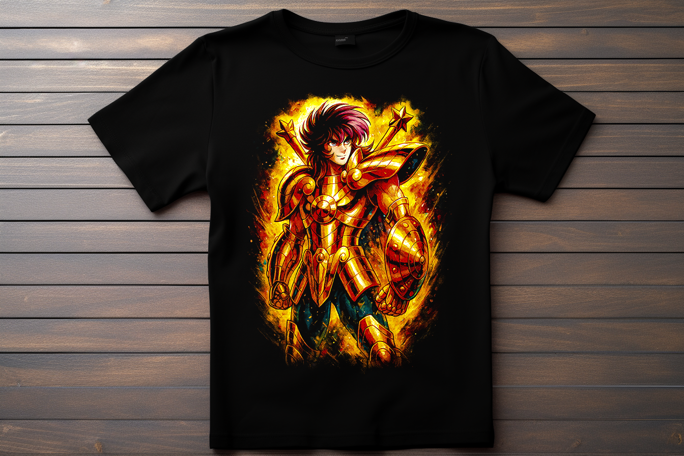 T-shirt Saint Seiya - Dohko Kitsune Print Studio