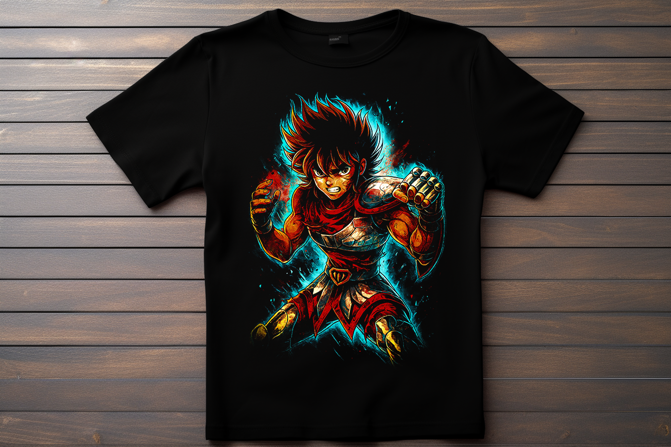 T-shirt Saint Seiya - Seiya Kitsune Print Studio