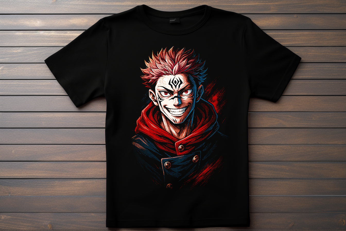 T-shirt Jujutsu Kaisen - Itadori Yuji Kitsune Print Studio
