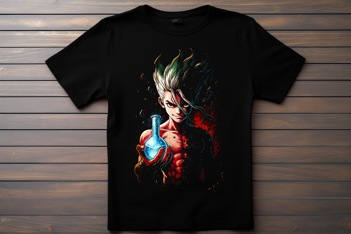 T-shirt Dr Stone - Senku Kitsune Print Studio