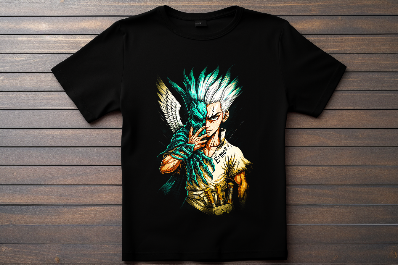 T-shirt Dr Stone - Senku Kitsune Print Studio
