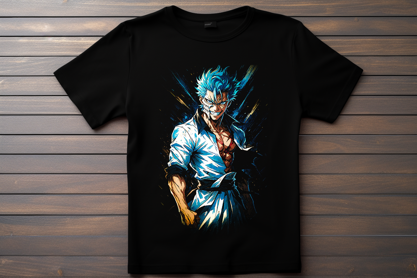 T-shirt Bleach - Grimmjow Kitsune Print Studio