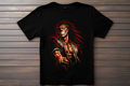 T-shirt Bleach Kenpachi Kitsune Print Studio