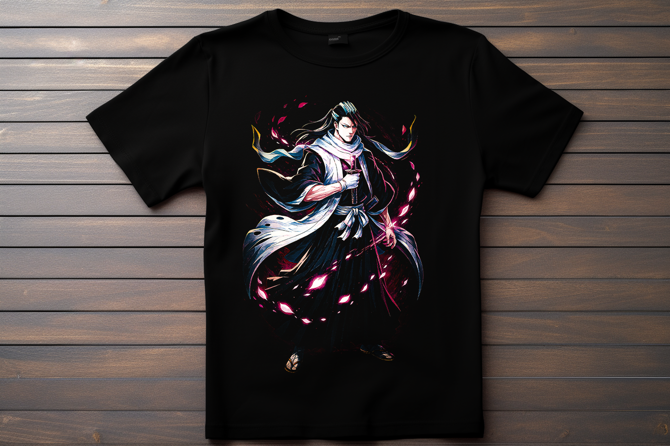 T-shirt Bleach - Byakuya Kitsune Print Studio