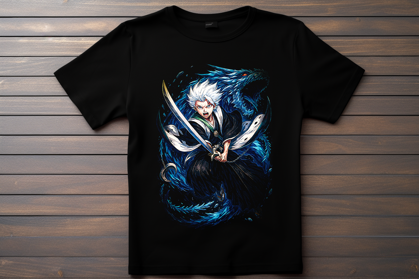 T-shirt Bleach - Hitsugaya Toshiro Kitsune Print Studio
