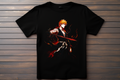 T-shirt Bleach - Ichigo Kurosaki Kitsune Print Studio