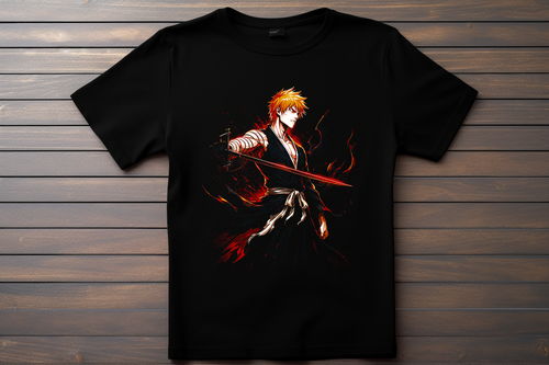 T-shirt Bleach - Ichigo Kurosaki Kitsune Print Studio