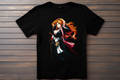 T-shirt Bleach - Matsumoto Rangiku Kitsune Print Studio