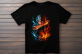 T-shirt My Hero Academia - Shoto Todoroki Kitsune Print Studio