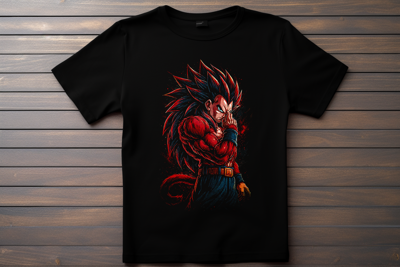 T-shirt Dragon Ball Z - Vegeta Kitsune Print Studio