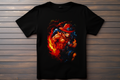 T-shirt One Piece - Portgas D. Ace Kitsune Print Studio