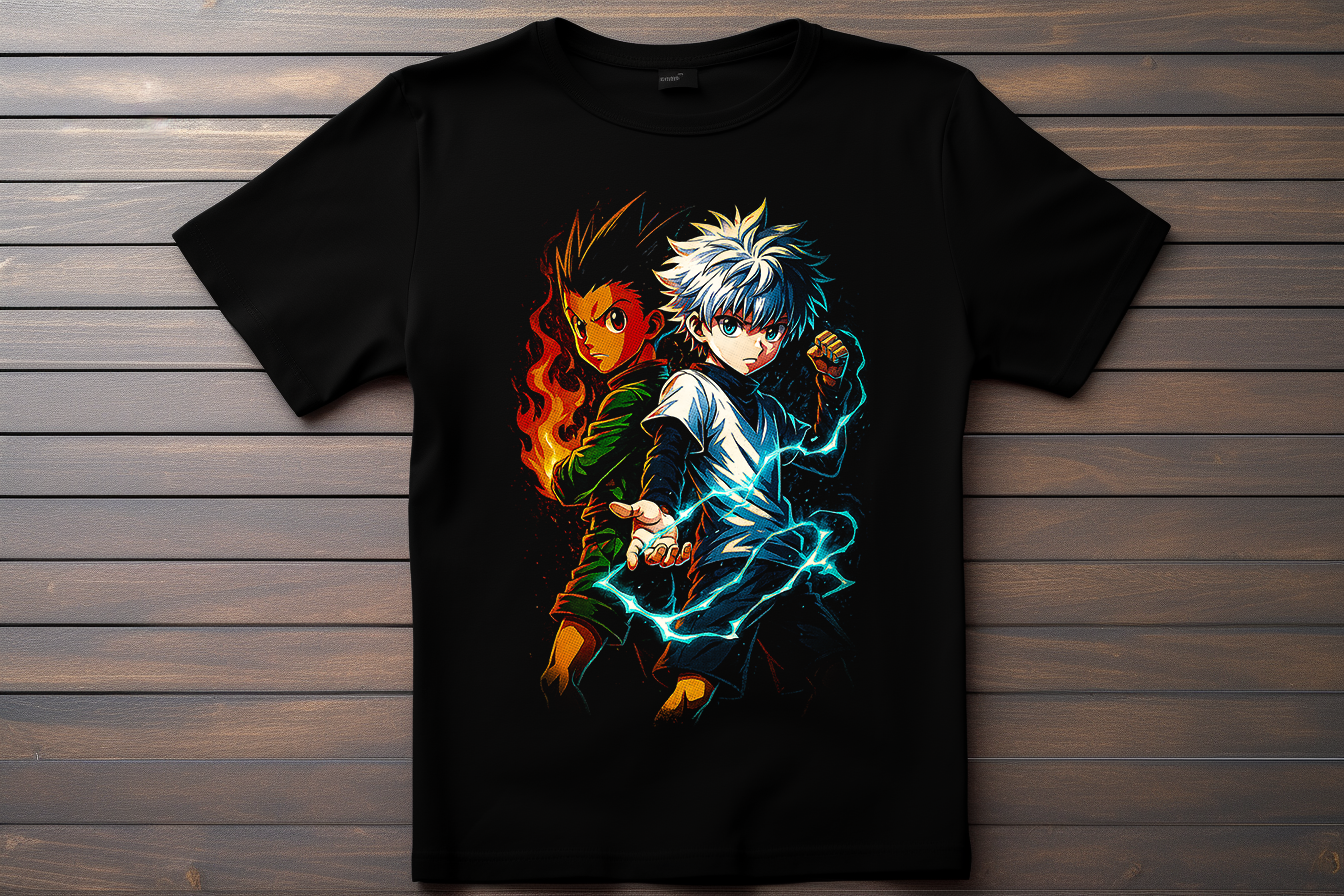 T-shirt Hunter x Hunter - Gon et Killua Kitsune Print Studio