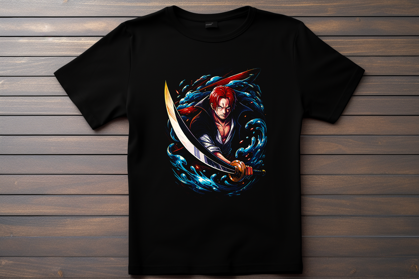 T-shirt One Piece - Shanks Le roux Kitsune Print Studio