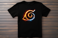 T-shirt Logo Naruto -  Konoha Kitsune Print Studio