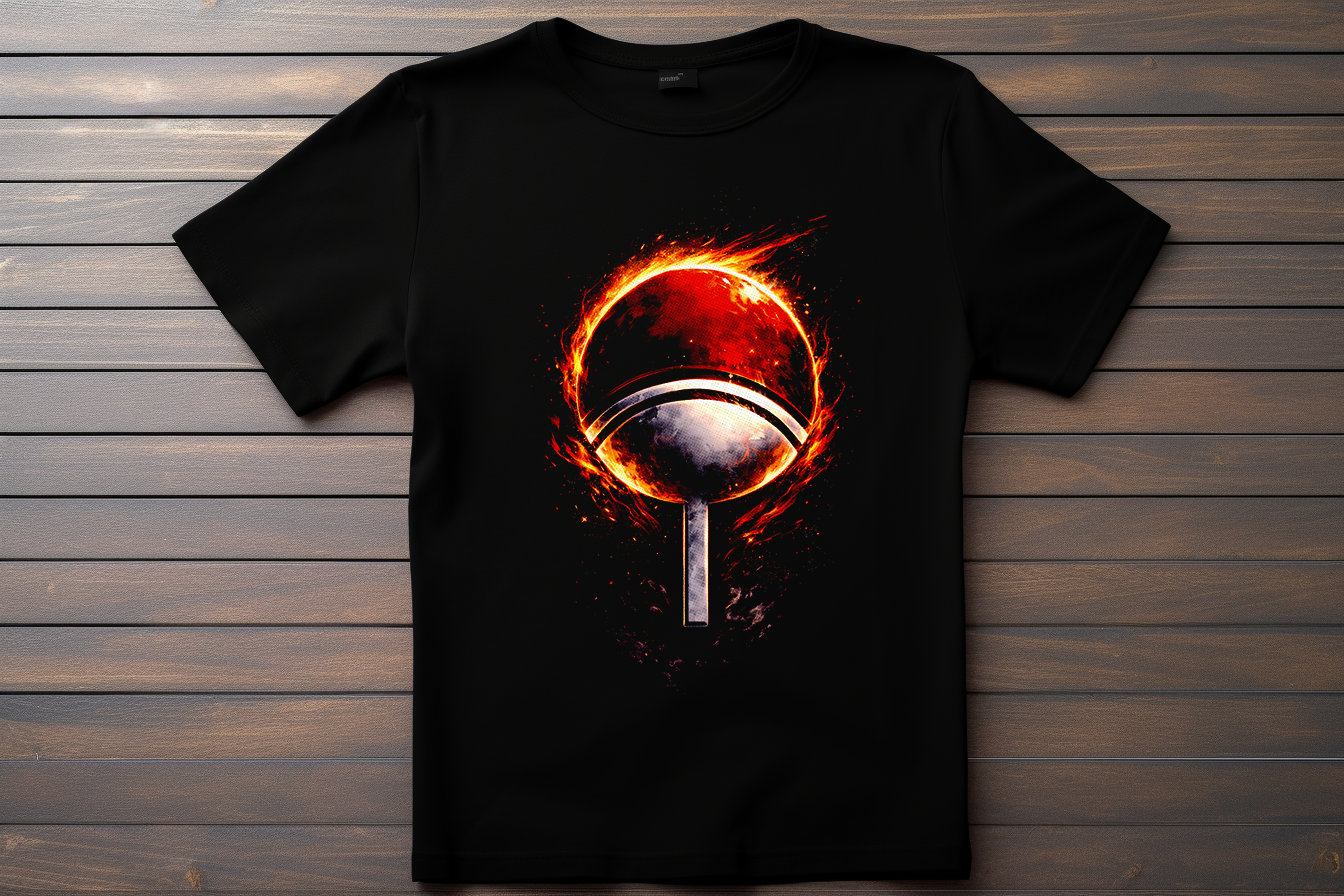 T-shirt Logo Naruto  - Clan Uchiwa Kitsune Print Studio