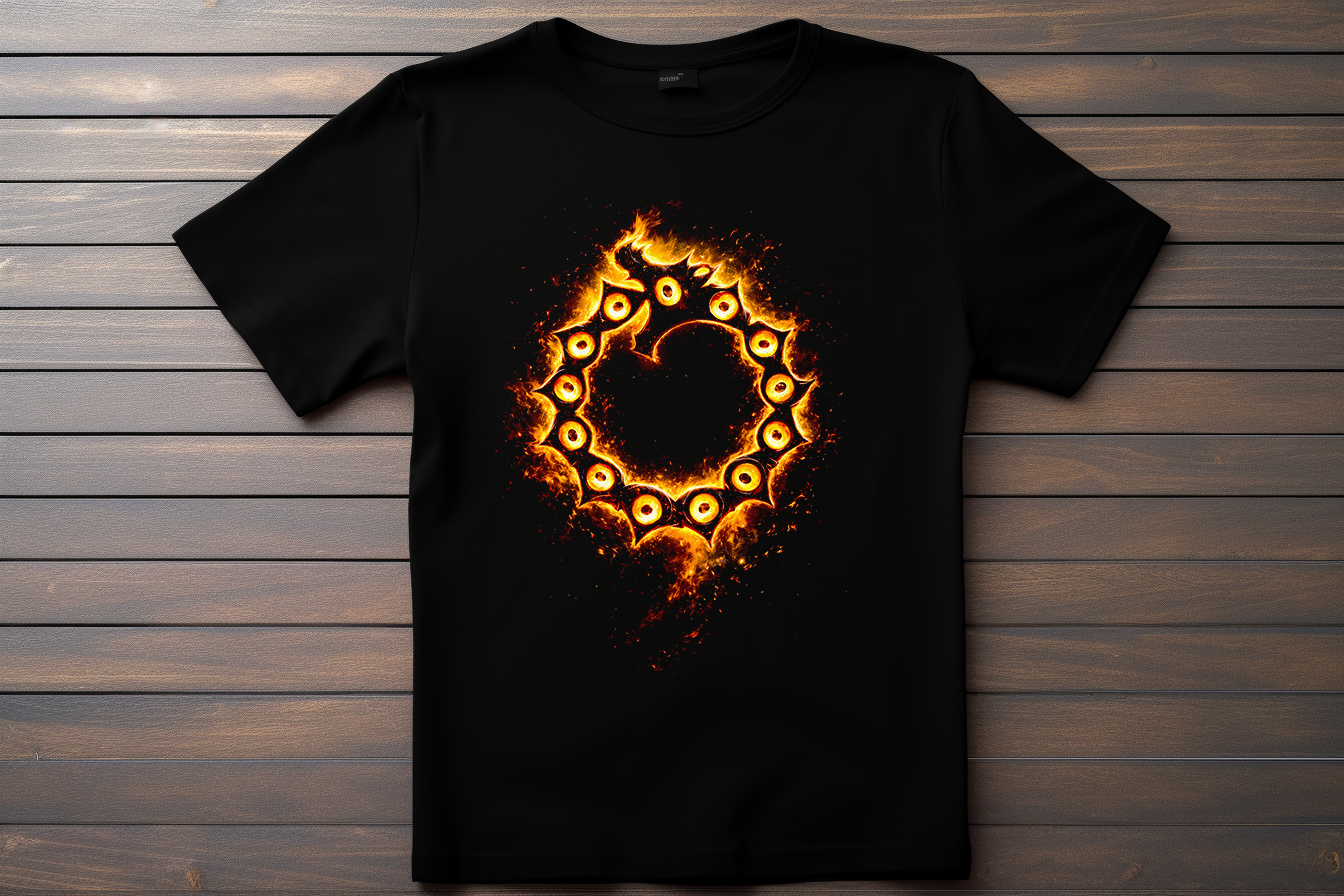T-shirt Logo Seven Deadly Sins - Le Dragon De La Colère Kitsune Print Studio