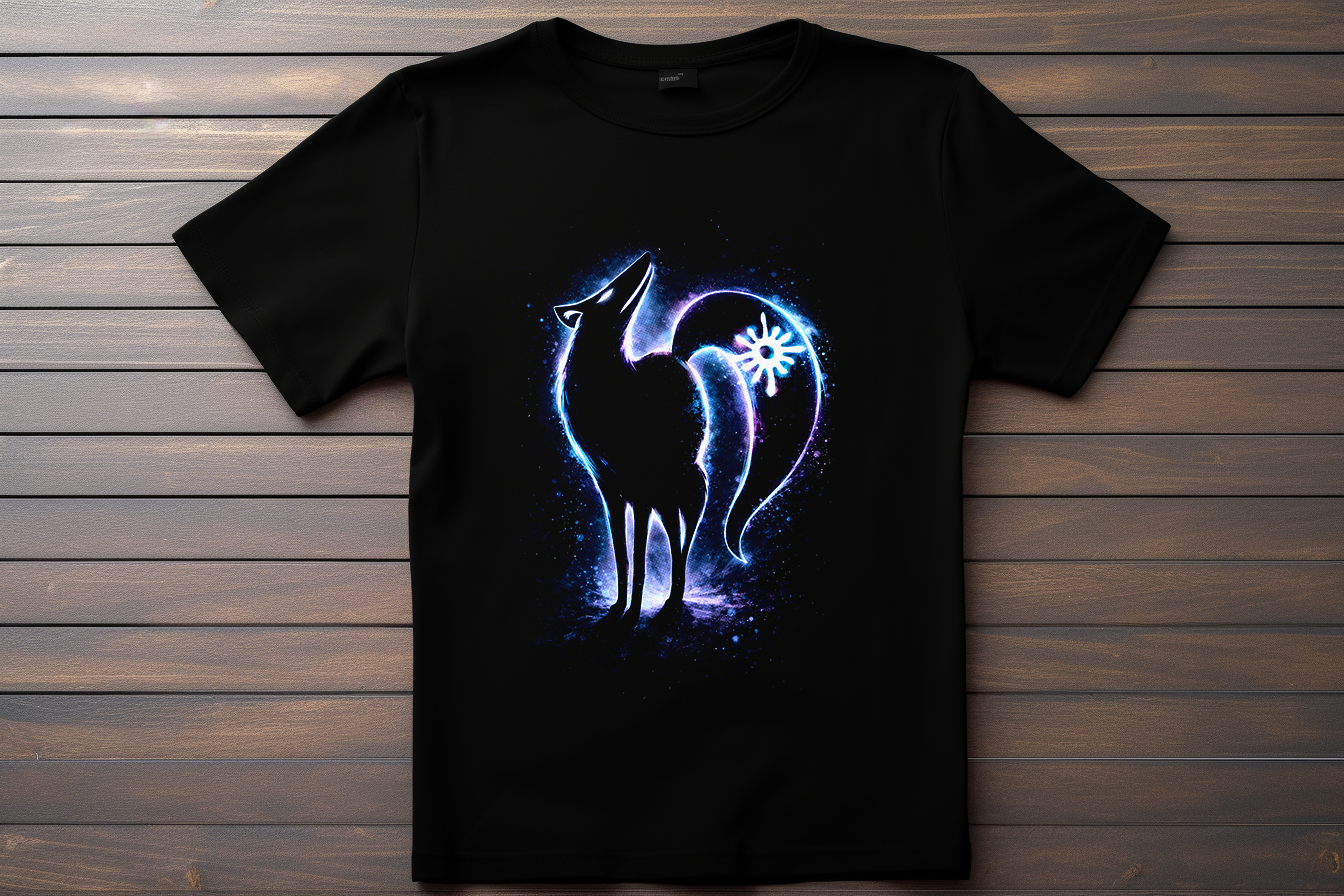 T-shirt Logo Seven Deadly Sins - Le Renard de l'Avarice Kitsune Print Studio
