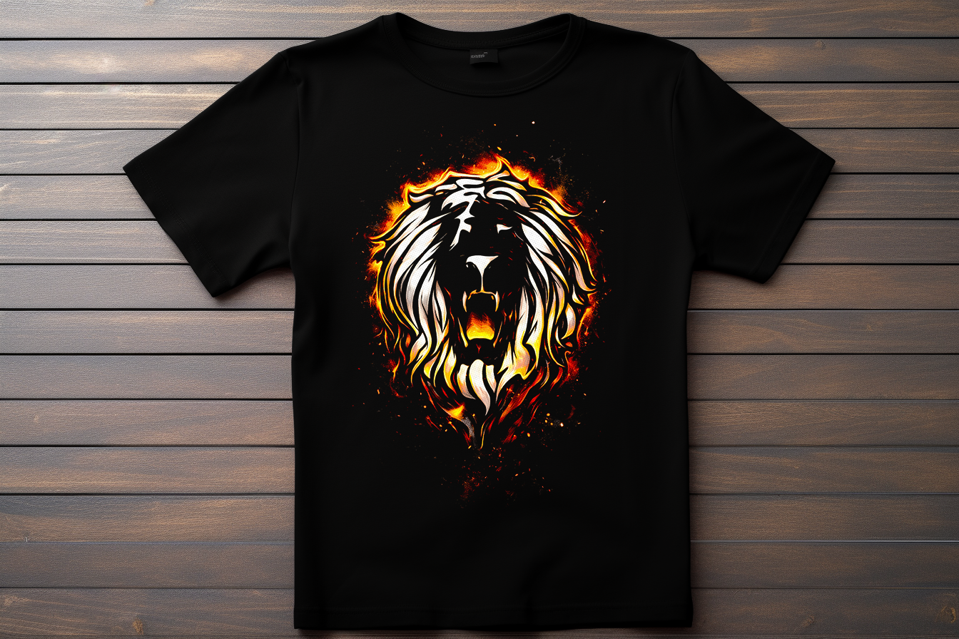 T-shirt Logo Seven Deadly Sins - Le Lion de l'Orgueil Kitsune Print Studio
