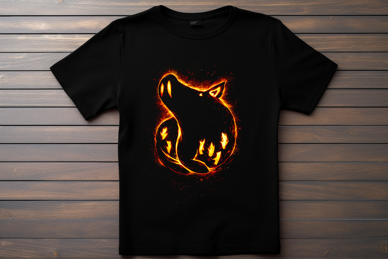 T-shirt Logo Seven Deadly Sins - Le Sanglier de la Gourmandise Kitsune Print Studio