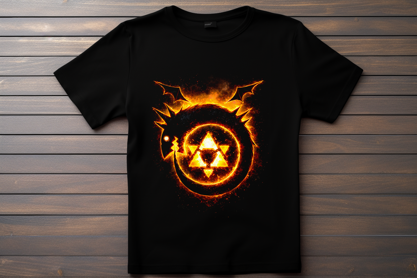 T-shirt Logo Full Metal Alchemist - Homonculus Kitsune Print Studio
