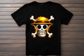 T-shirt Logo One Piece - Equipage du Chapeau de Paille Kitsune Print Studio