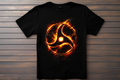 T-shirt Logo Naruto -  Mangekyou Itachi Kitsune Print Studio