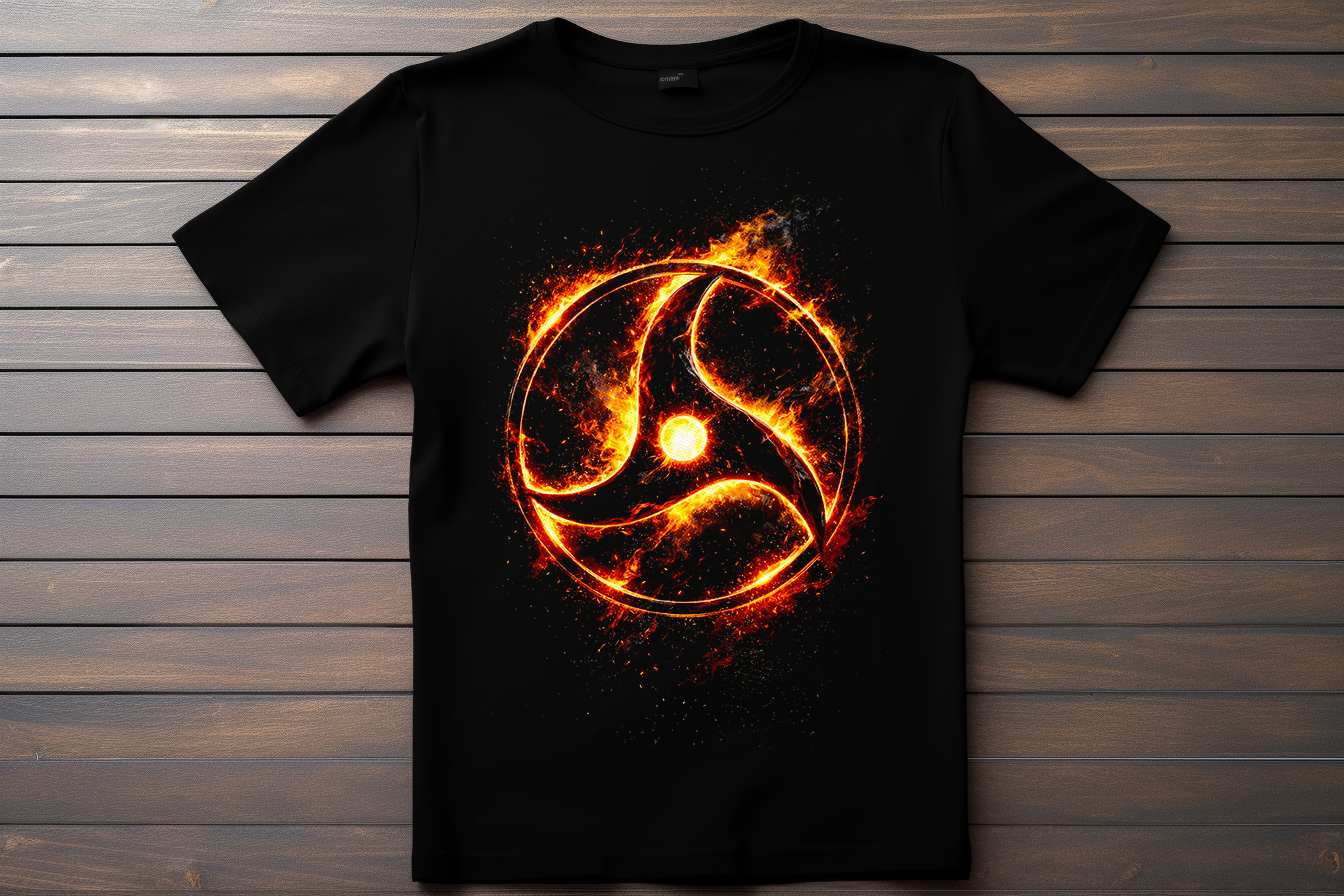 T-shirt Logo Naruto -  Mangekyou Itachi Kitsune Print Studio