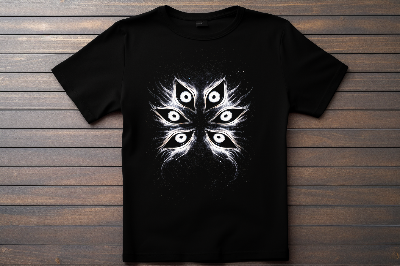 T-shirt Logo Demon Slayer - Yeux Kokushibo Kitsune Print Studio