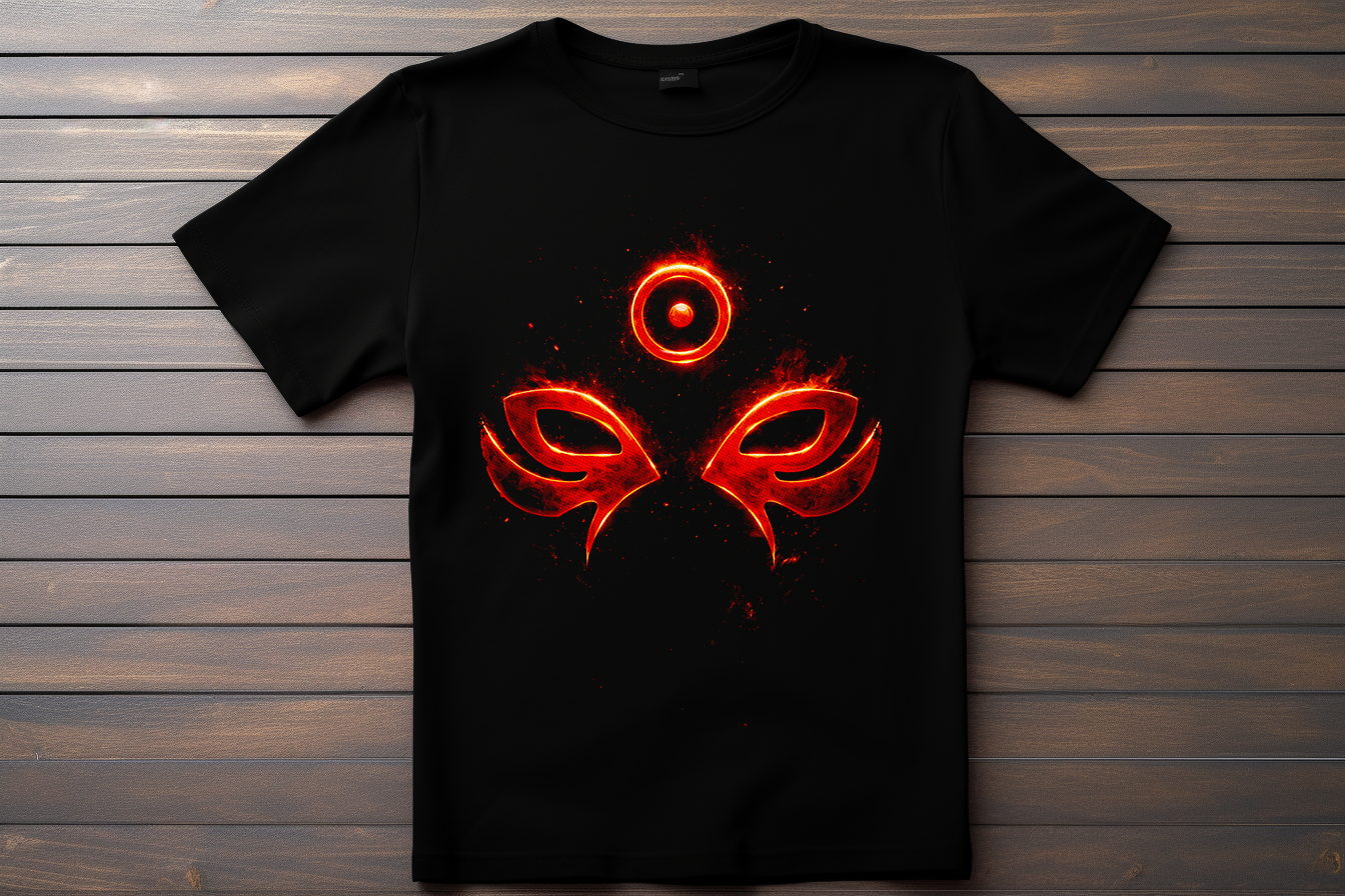 T-shirt  Logo Naruto - Hashirama Mode Ermite Kitsune Print Studio