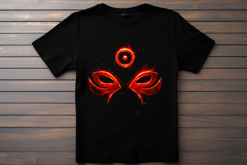 T-shirt  Logo Naruto - Hashirama Mode Ermite Kitsune Print Studio