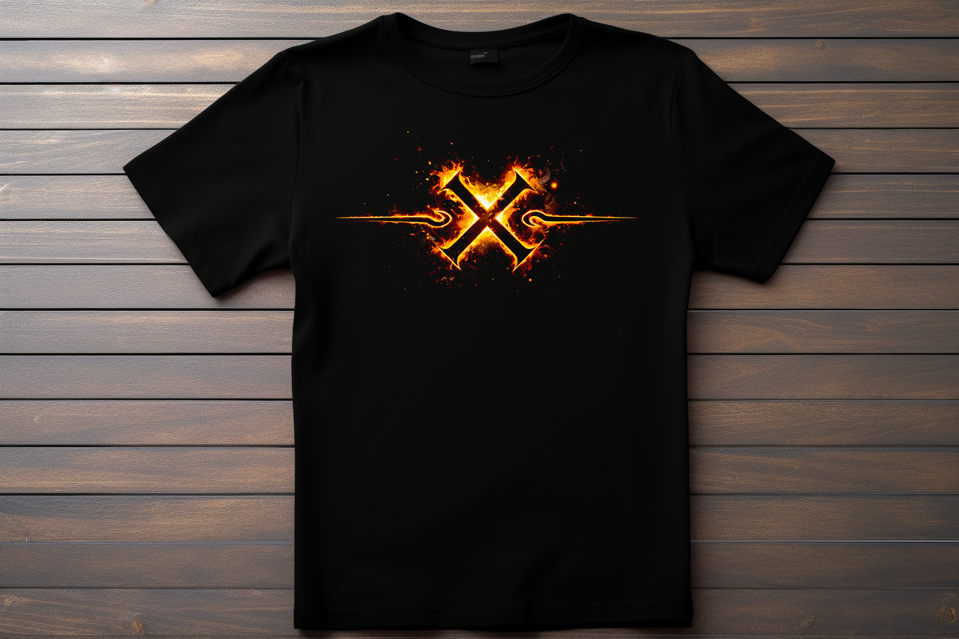 T-shirt Logo  Naruto -  Sceau Neji Kitsune Print Studio