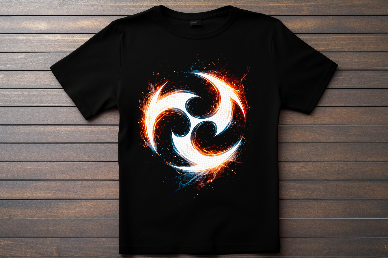 T-shirt Logo - Genshin Impact Kitsune Print Studio