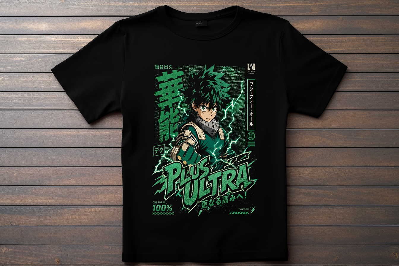 T-shirt My Hero Academia - Izuku Midoriya Kitsune Print Studio