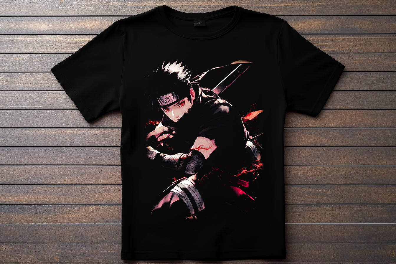 T-shirt Naruto - Shisui Uchiwa Kitsune Print Studio