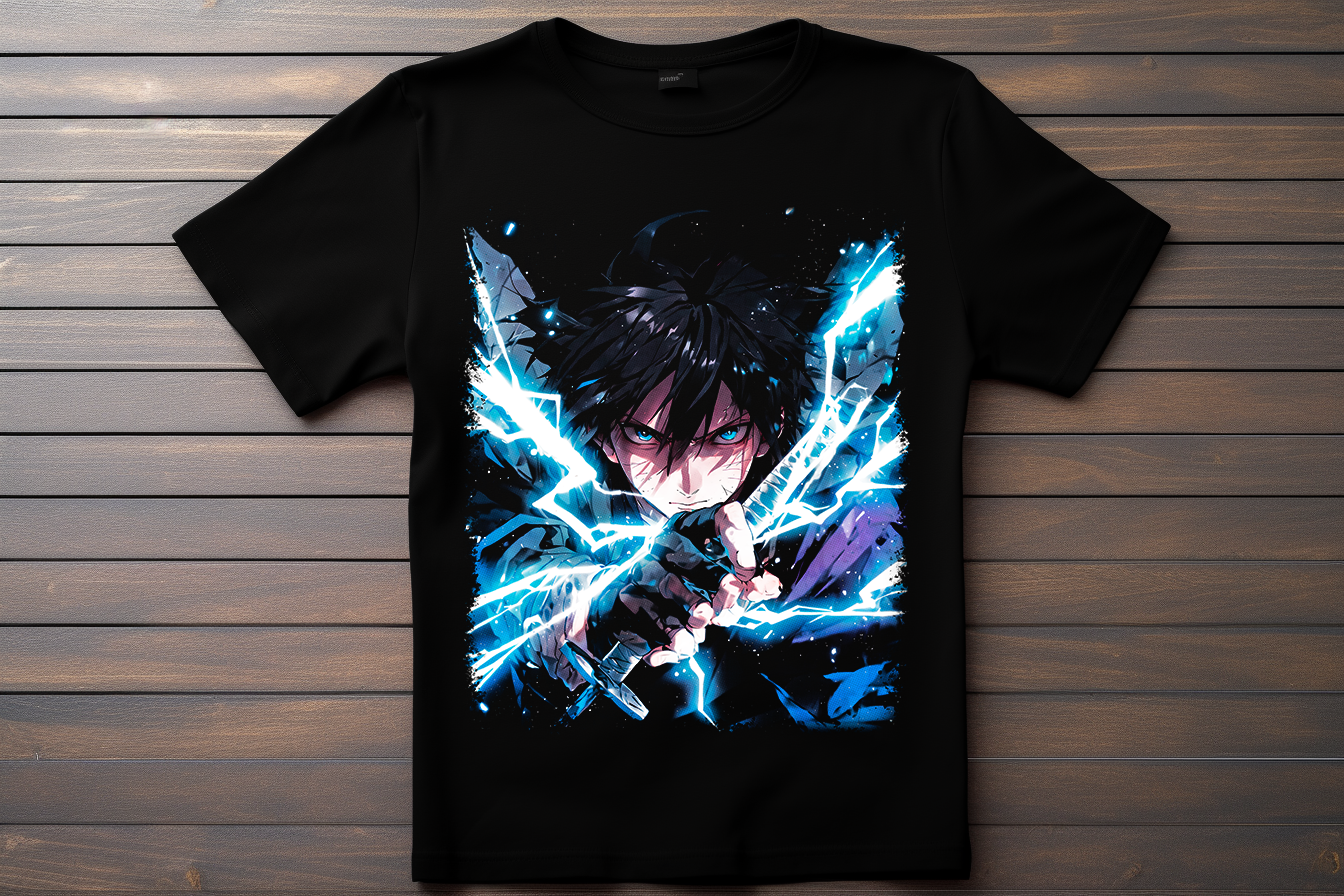 T-shirt Naruto - Sasuke Uchiwa Kitsune Print Studio