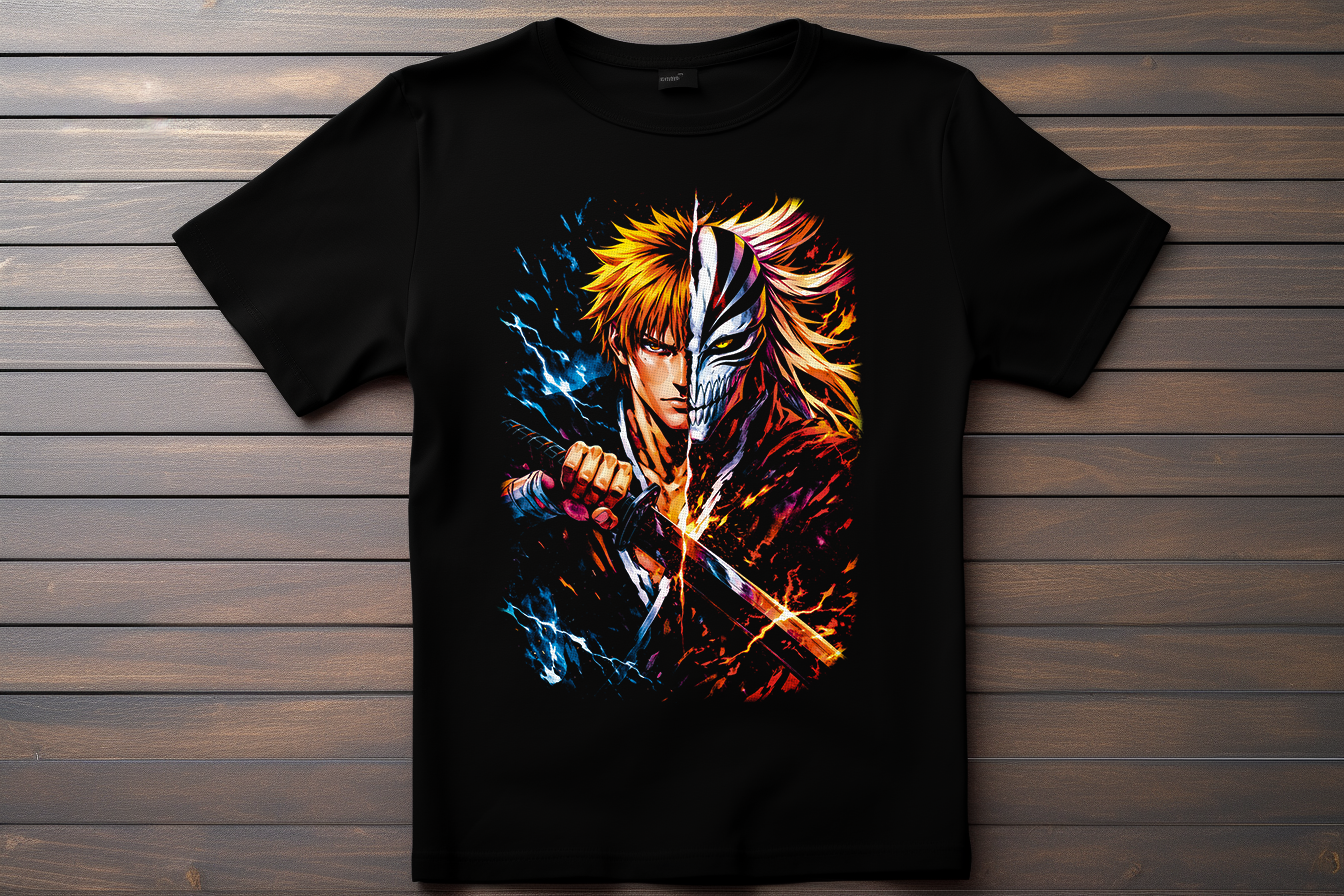 T-shirt Bleach - Ichigo Kurosaki Kitsune Print Studio