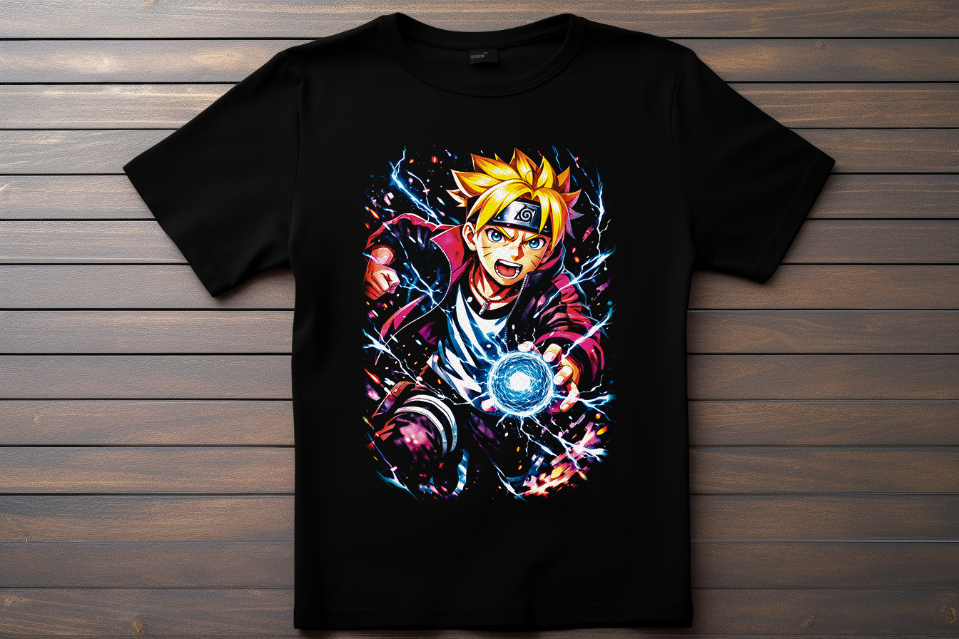T-shirt Boruto - Boruto Uzumaki Kitsune Print Studio